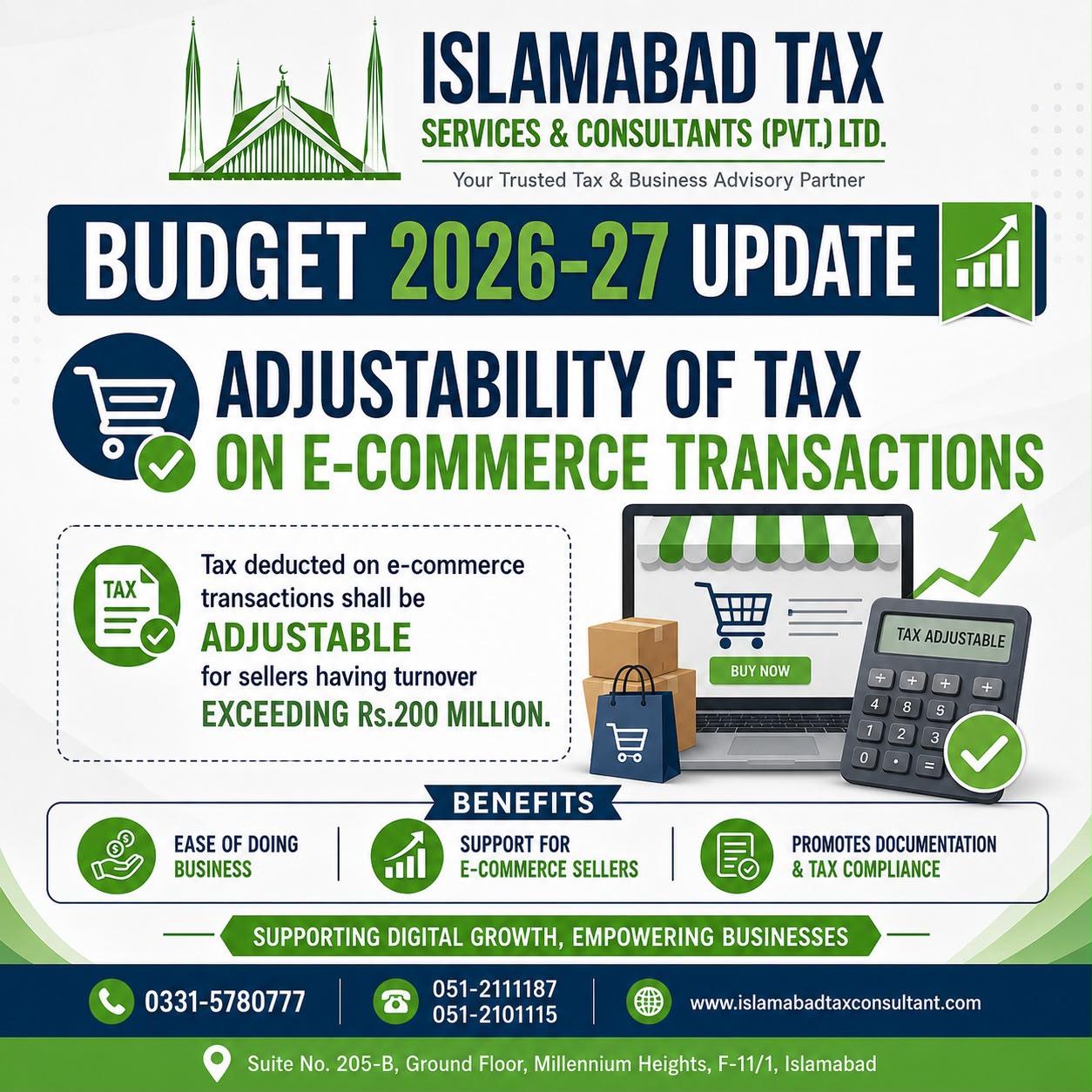 E-Commerce Tax Adjustability